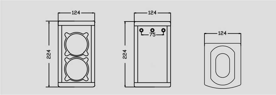 進口2*3”陣列柱形Dante PoE音箱 QC-2.3FD/P