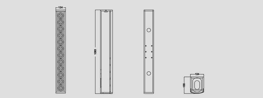 12*3”陣列柱形音箱 QC-12.3